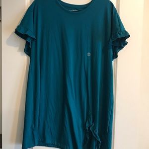 NWT Lane Bryant ruffle accent tee size 14/16